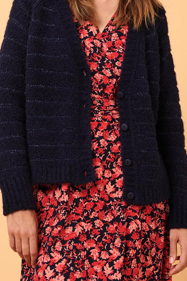 Cardigan bleu foncé - Taille L/40