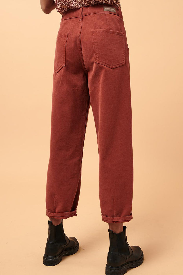 Pantalon en toile coupe ample  -  M/38