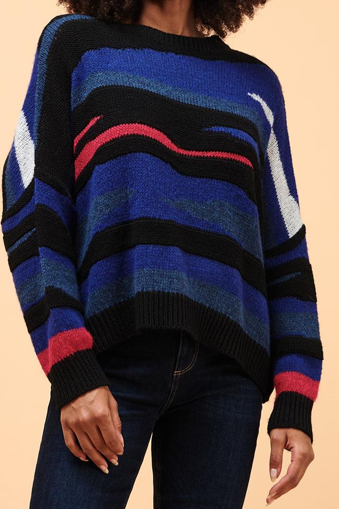 Pull en maille multicolore - Taille M/38
