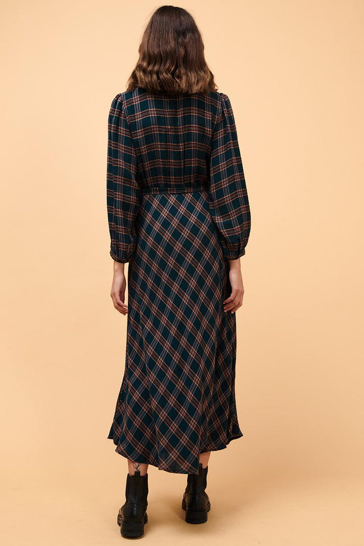 Long checked dress - L/40