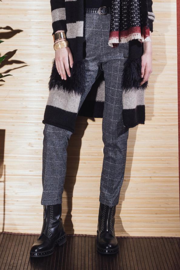 Gilet long larges rayures - S/36