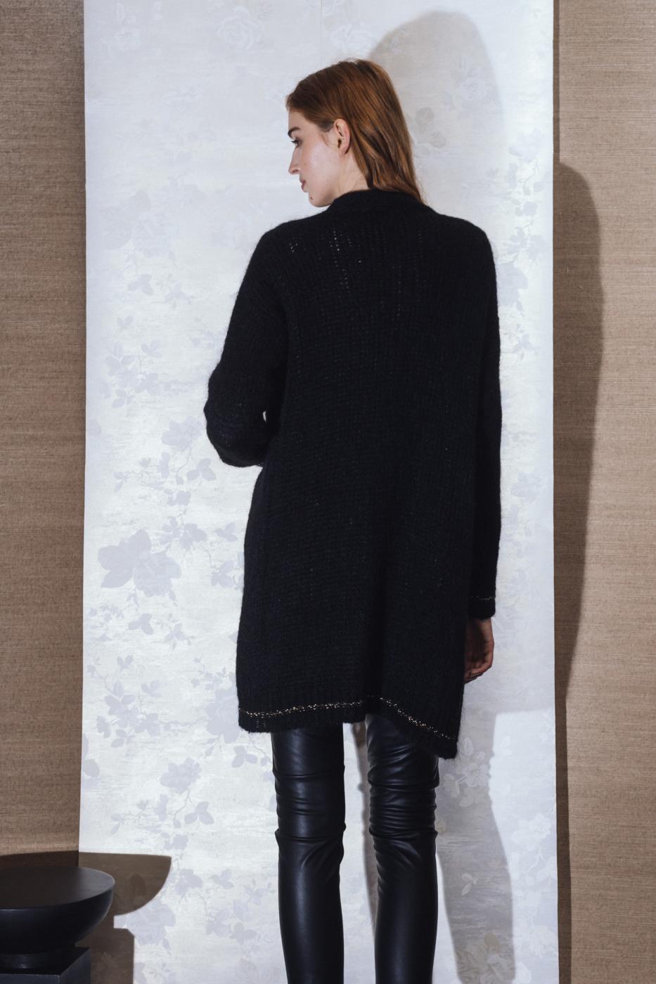Gilet long bleu - XS/34