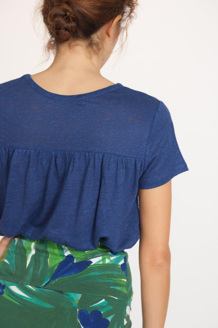Top blanc manches courtes- XS