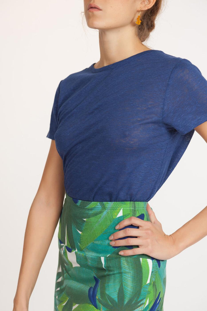 Top blanc manches courtes- XS