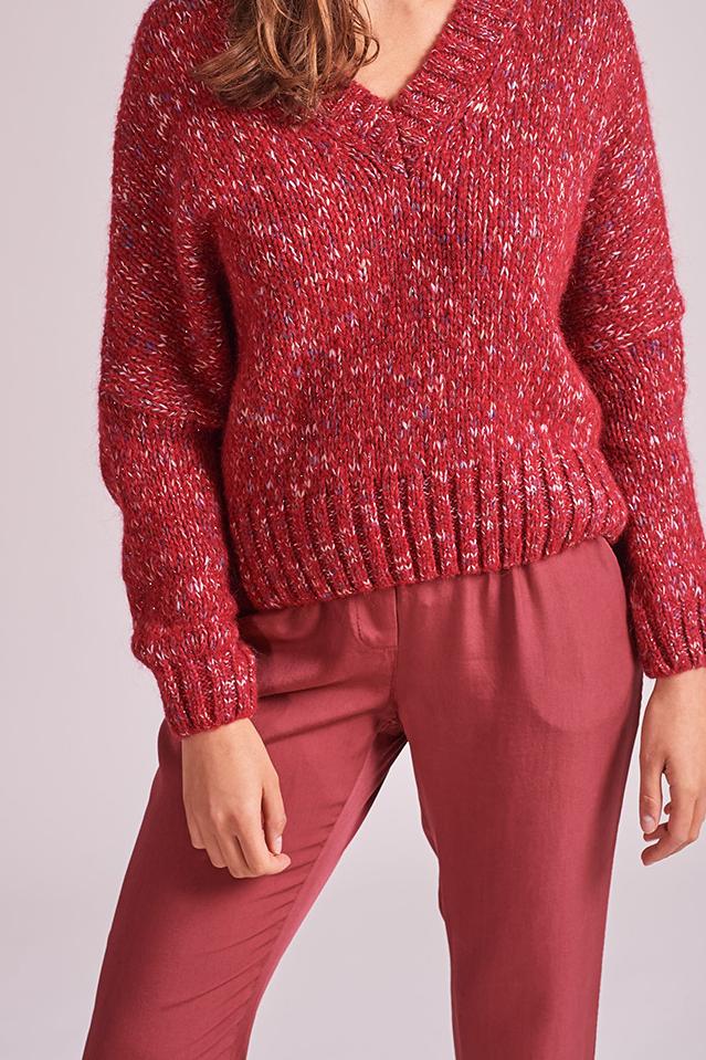 Heathered wool blend sweater - XS/34
