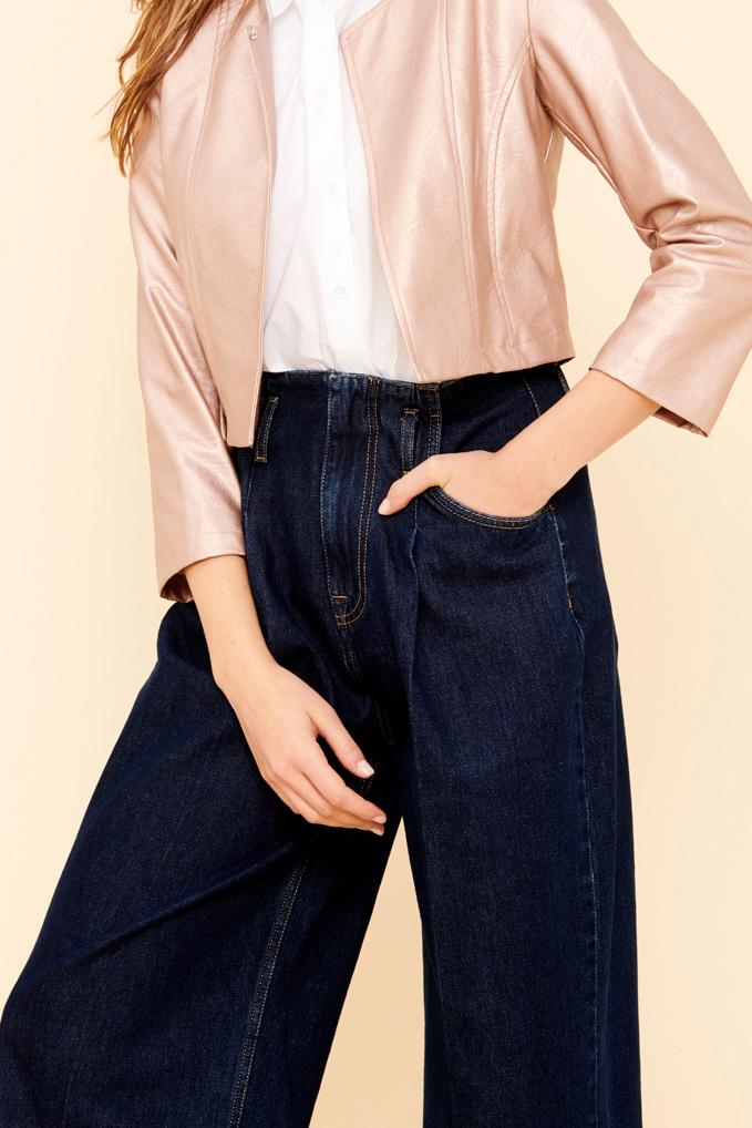 Veste courte façon cuir - L/40
