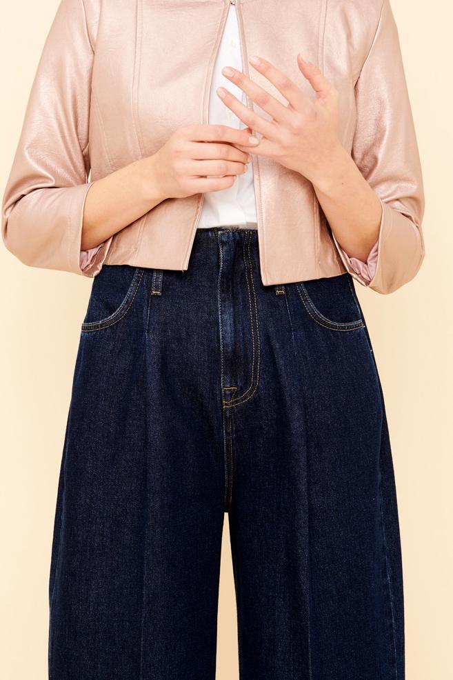 Veste courte façon cuir - L/40
