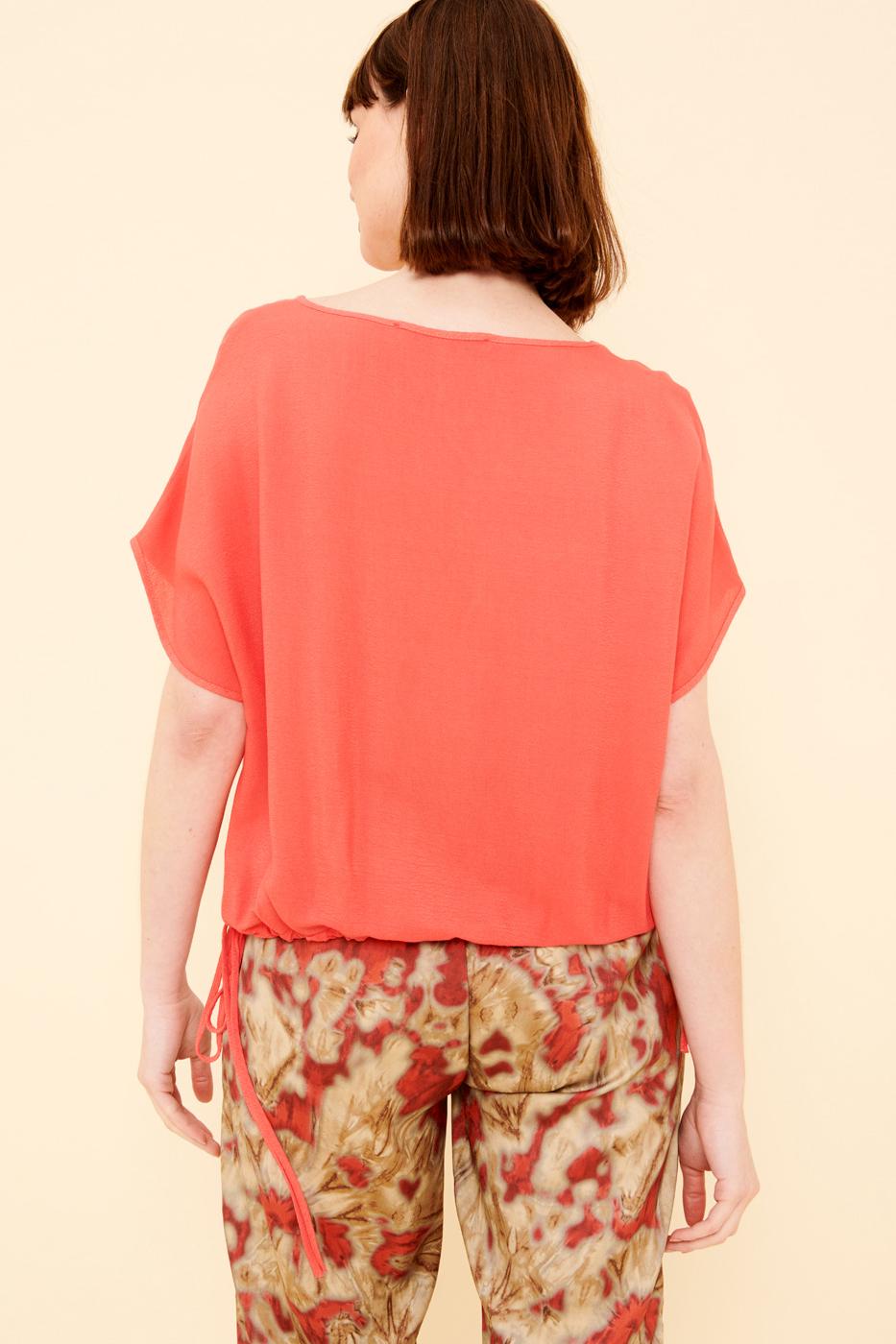 Blouse unie coulissée - S/36