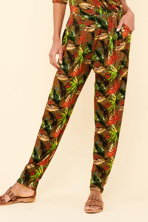 Combinaison pantalon imprimé tropical - L/40
