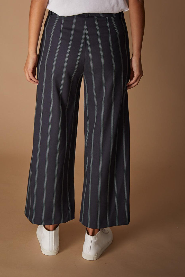 Pantalon large à rayures vertes -  L/40