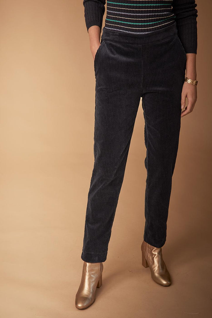 Pantalon droit en velours côtelé -  S/36