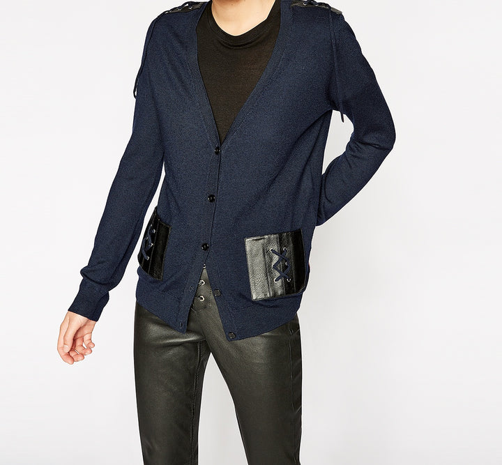 Gilet ou Cardigan Bleu - Taille M/38