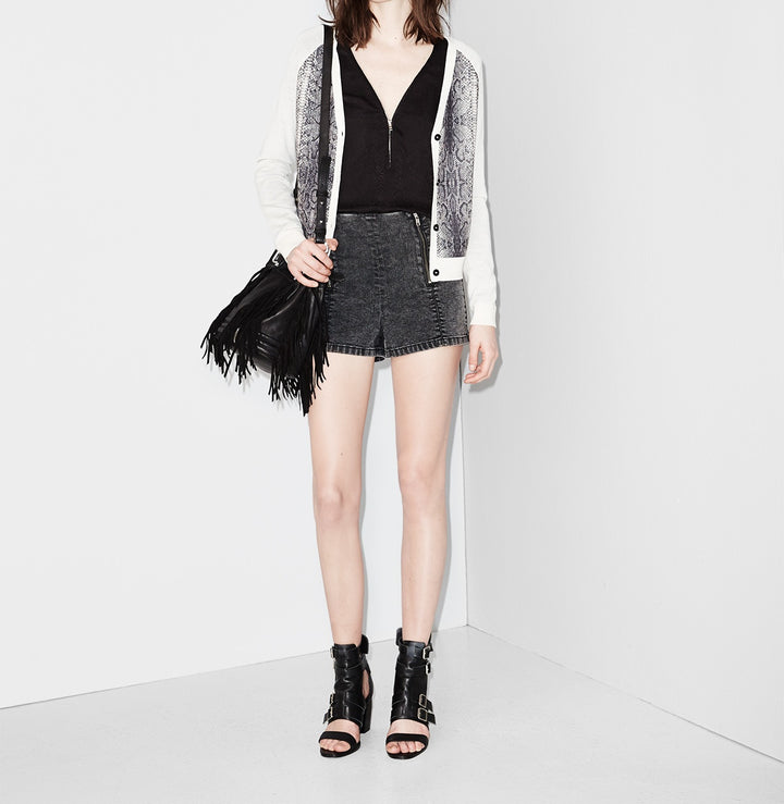 Gilet ou Cardigan Blanc - Taille XS/34
