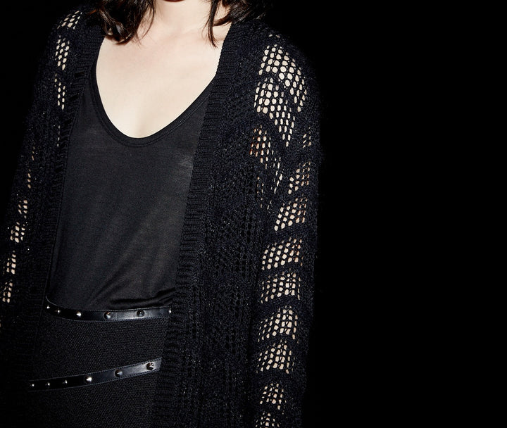 Gilet ou Cardigan Noir - Taille XS/34