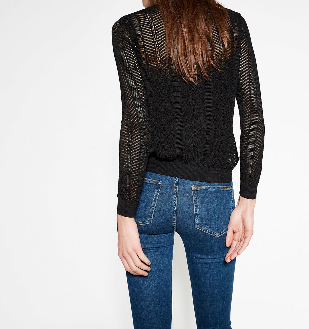 Gilet ou Cardigan Noir - Taille S/36