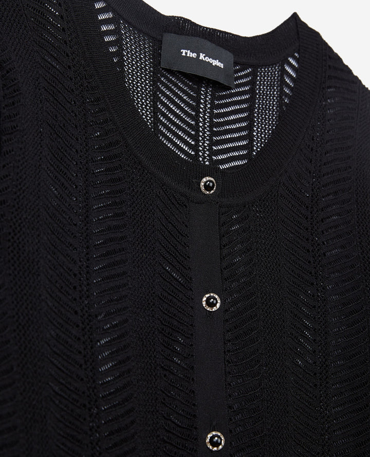 Gilet ou Cardigan Noir - Taille S/36