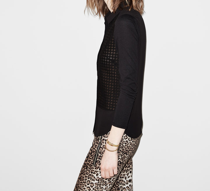 Chemisier Noire - Taille XS/34