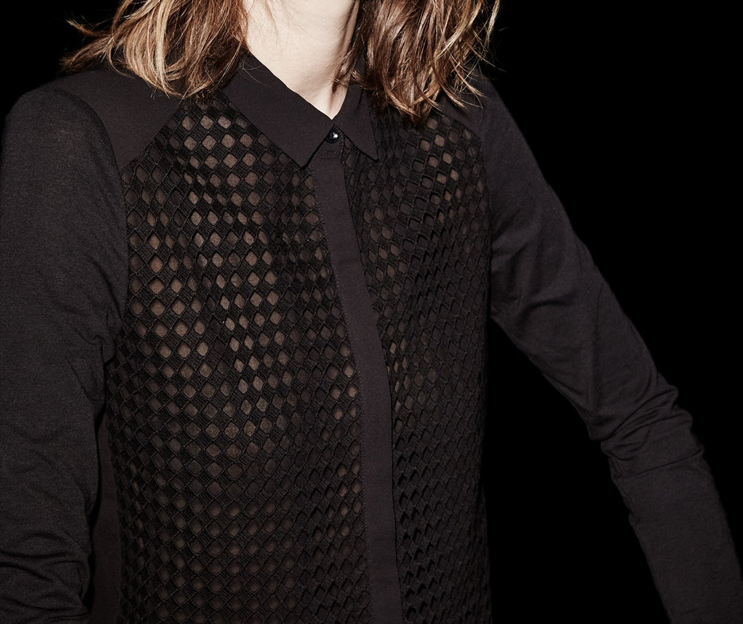 Chemisier Noire - Taille XS/34
