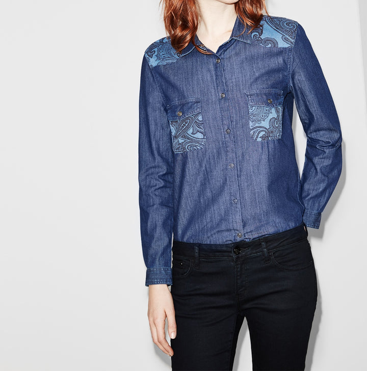 Chemisier Bleue - Taille S/36