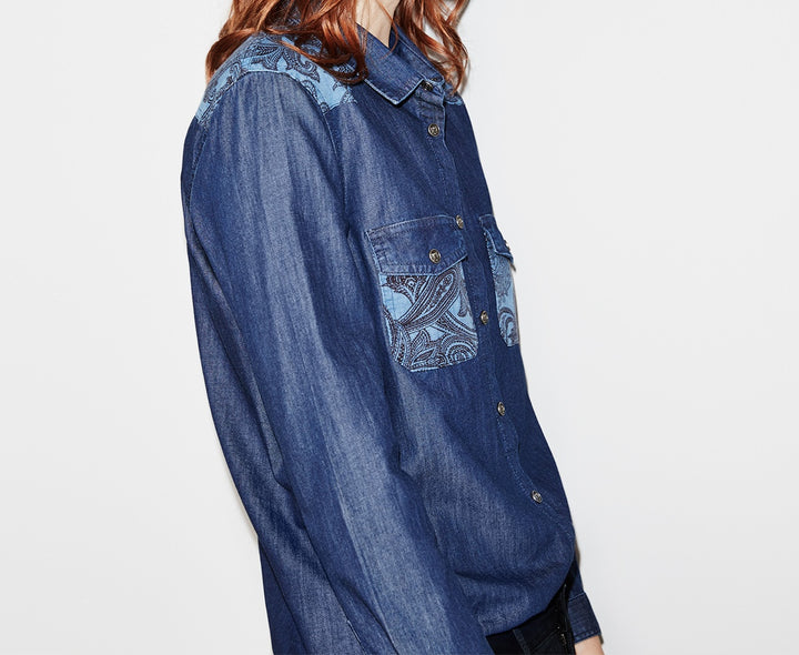 Chemisier Bleue - Taille M/38