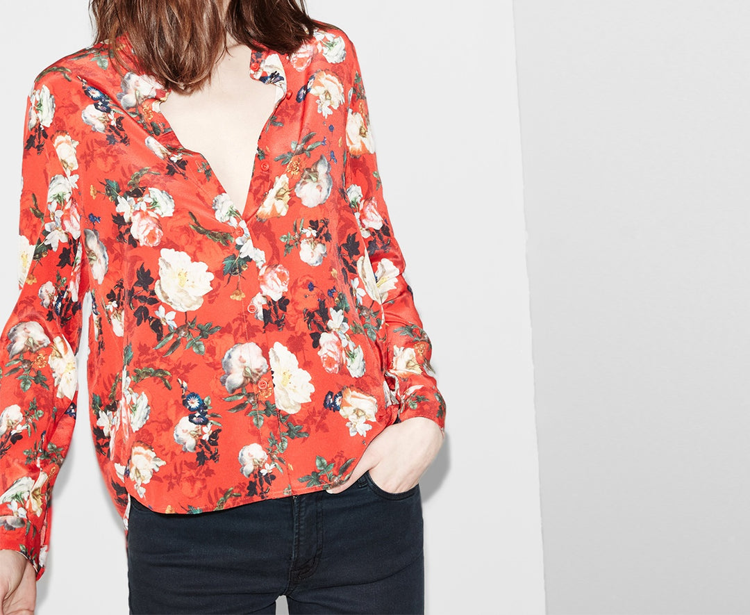 Chemisier Rouge - Taille L/40