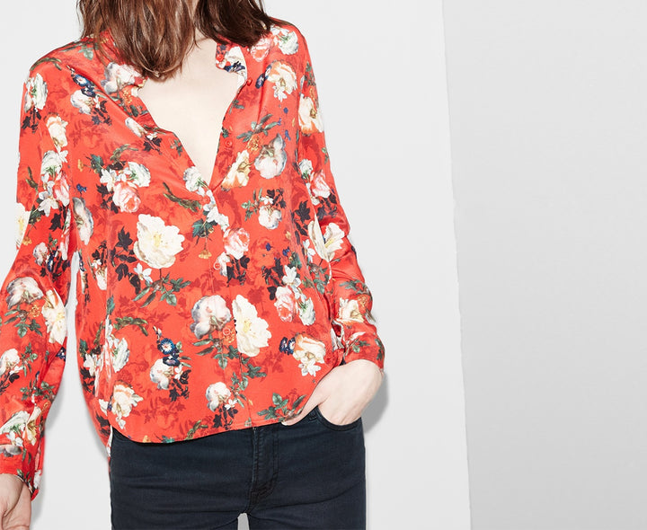 Chemisier Rouge - Taille L/40