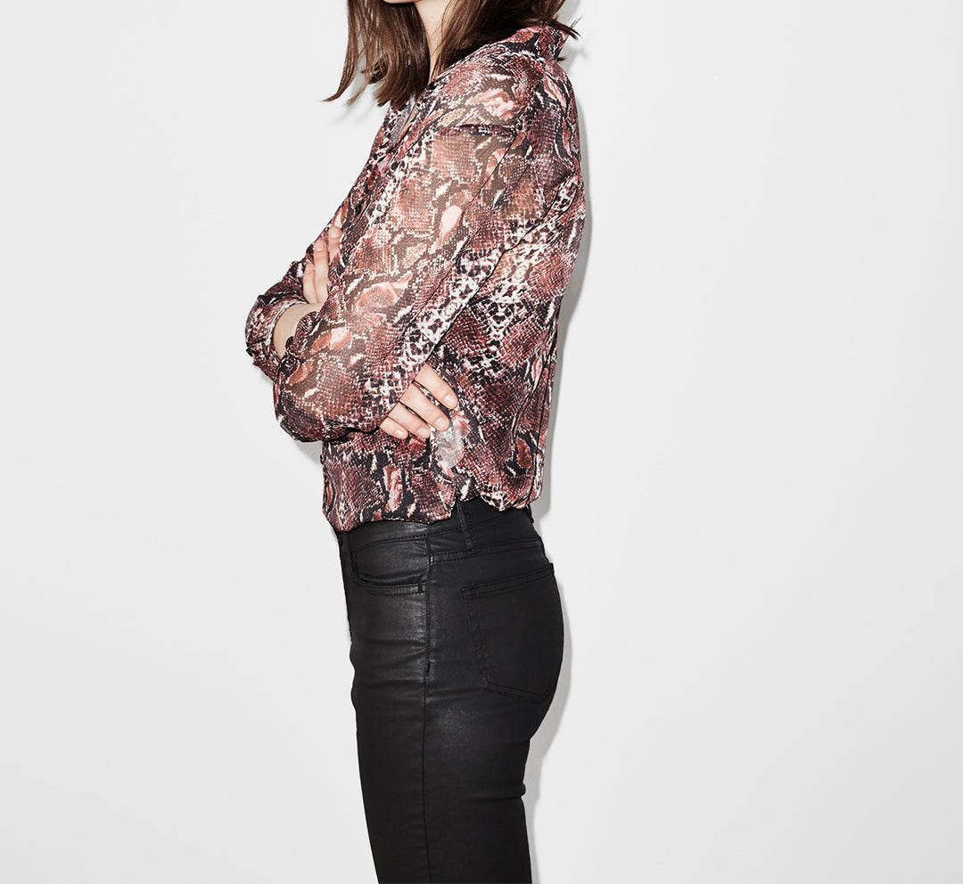 Chemisier Bordeaux - Taille S/36