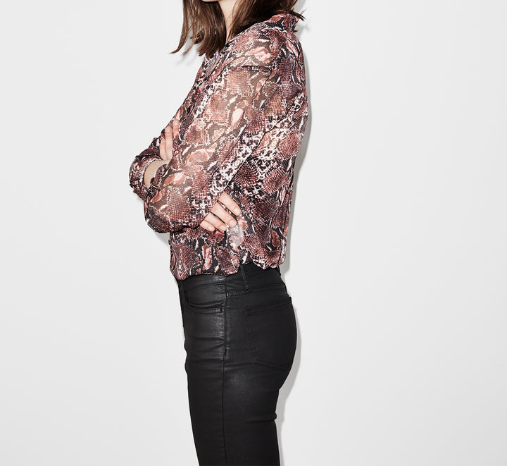 Chemisier Bordeaux - Taille S/36
