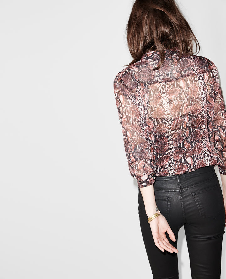 Chemisier Bordeaux - Taille S/36