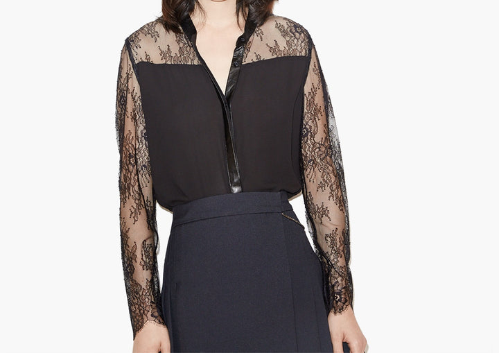 Chemisier Noire - Taille XS/34