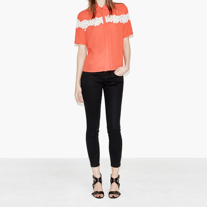 Chemisier Rouge - Taille XS/34