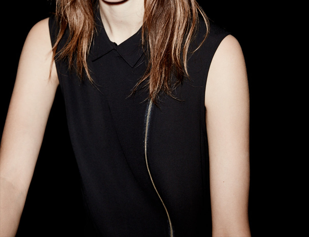 Chemisier Noire - Taille XS/34
