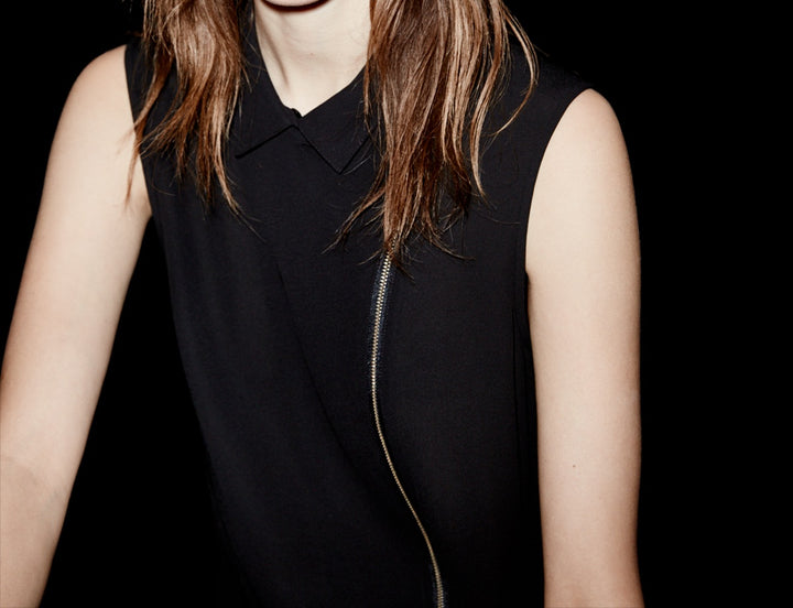 Chemisier Noire - Taille XS/34
