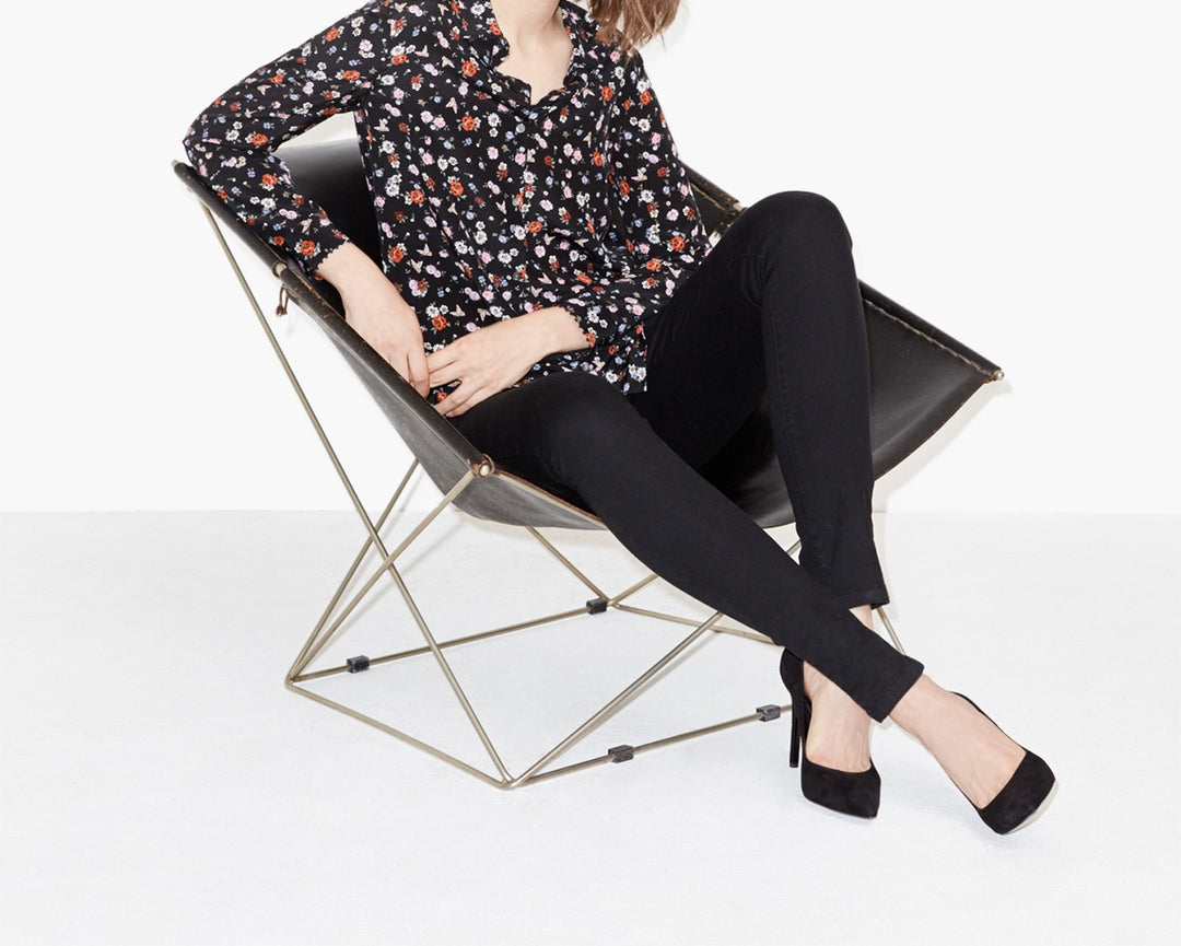 Chemisier Noire - Taille XS/34