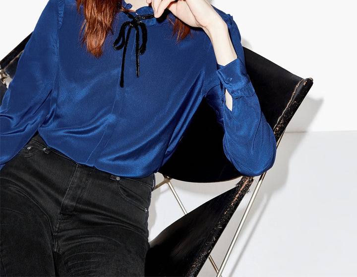 Chemisier Bleue - Taille XS/34