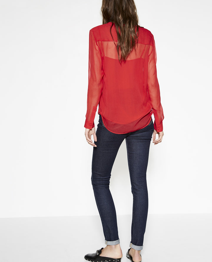 Chemisier Rouge - Taille XXS/32