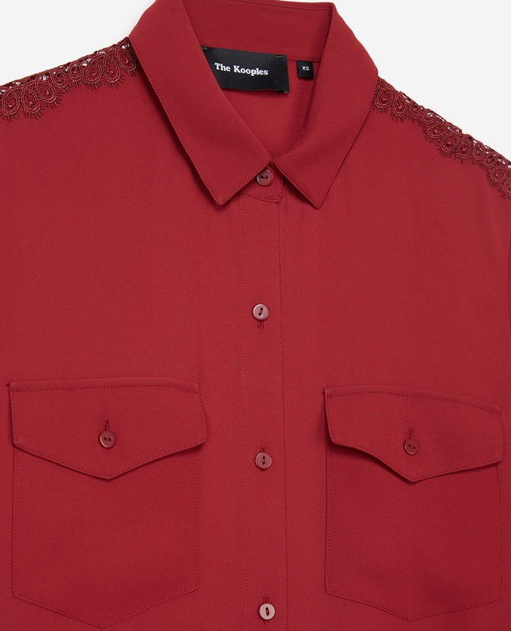 Chemisier Bordeaux - Taille XS/34