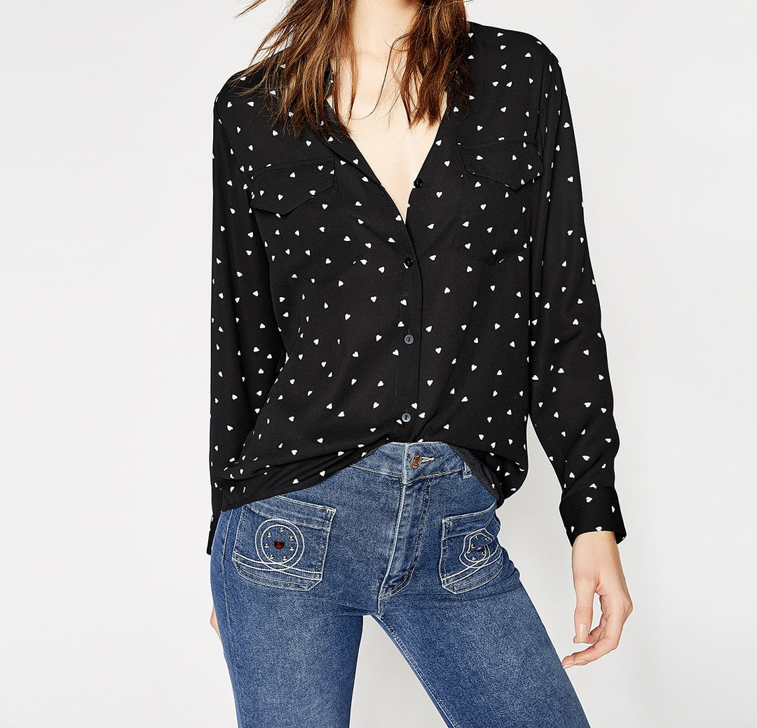 Chemisier Noire - Taille S/36