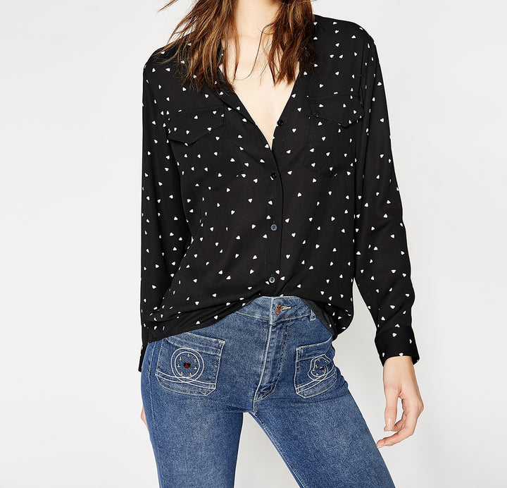 Chemisier Noire - Taille S/36