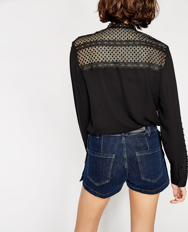 Chemisier Noire - Taille XS/34