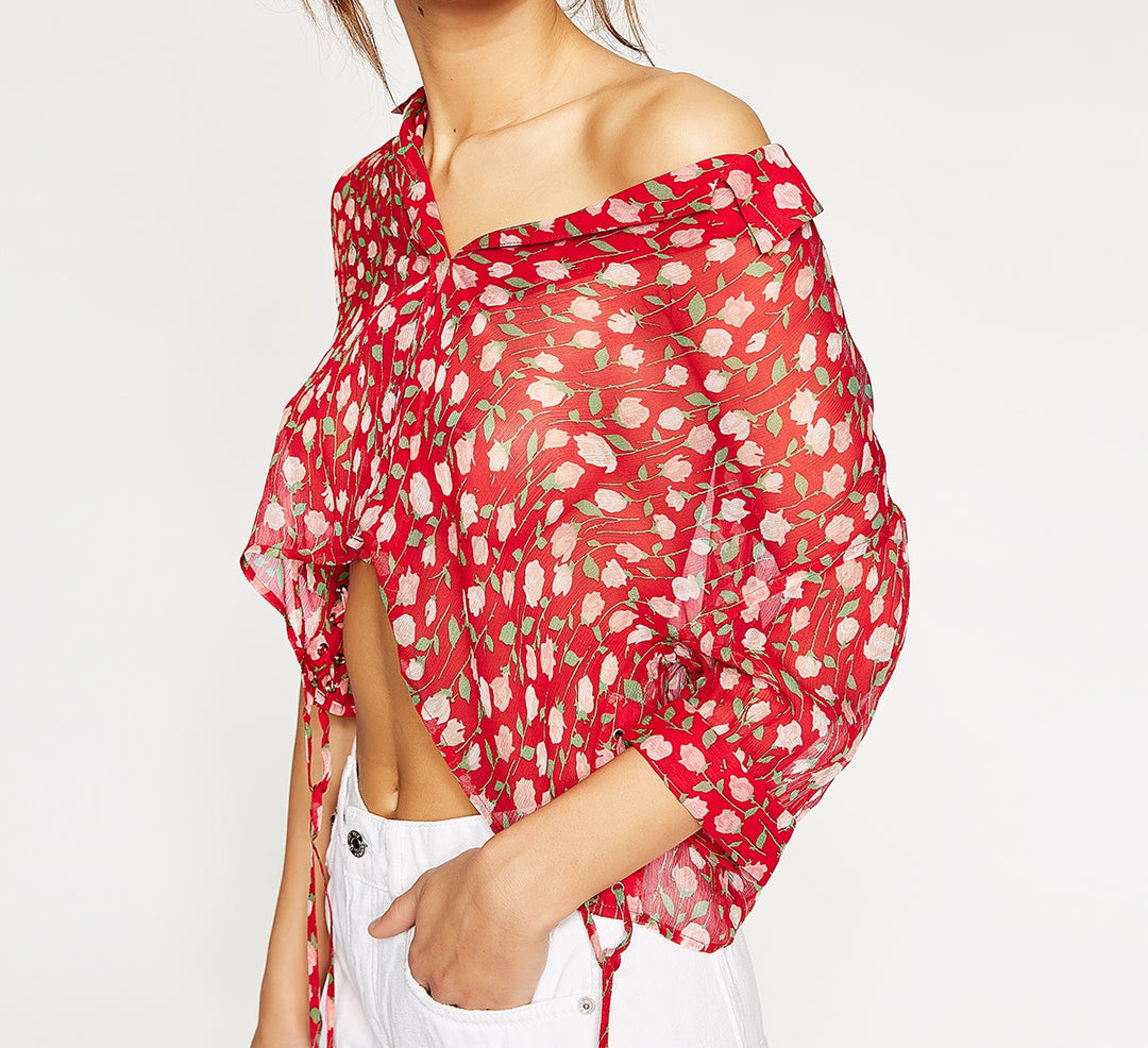Chemisier Rouge - Taille S/36