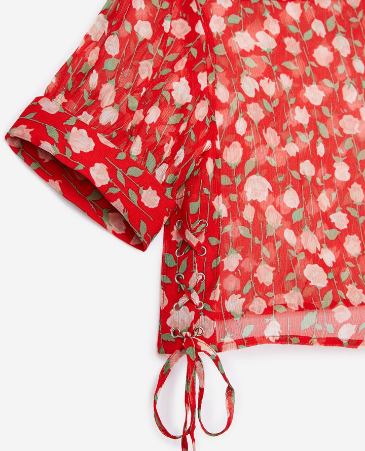 Chemisier Rouge - Taille S/36