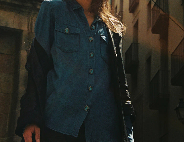 Chemisier Bleue - Taille S/36