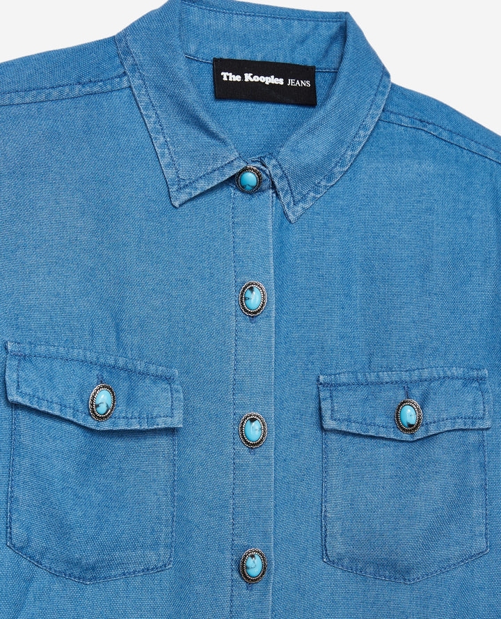 Chemisier Bleue - Taille S/36