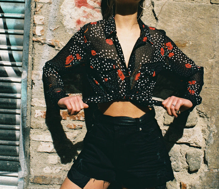 Chemisier Noire - Taille XS/34