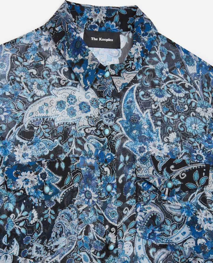 Chemisier Bleue - Taille S/36