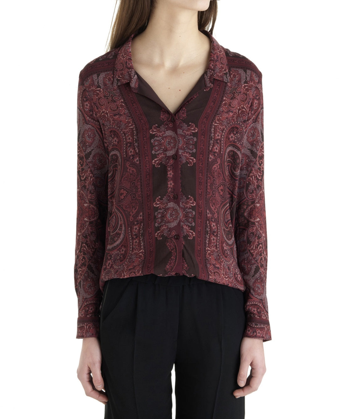 Chemisier Bordeaux - Taille XS/34
