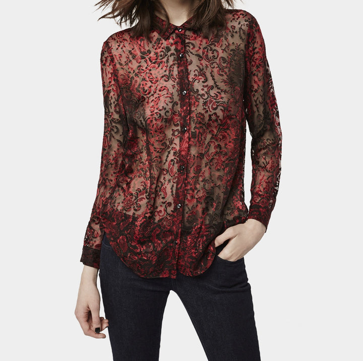 Chemisier Rouge - Taille S/36