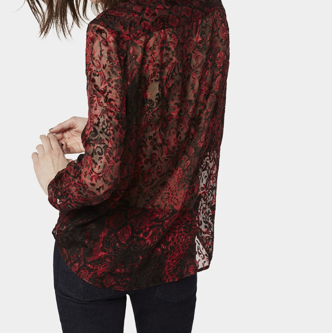 Chemisier Rouge - Taille S/36
