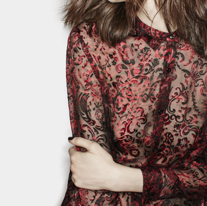 Chemisier Rouge - Taille S/36